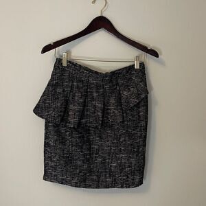 I•N•C‎ International Concepts Tweed Skirt. Size 2. Black/White/Metallic